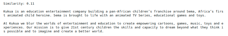 Text before an after pivot in services.
